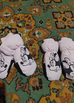 Варежки микки маус,mouse,краги перчатки 5-8р
