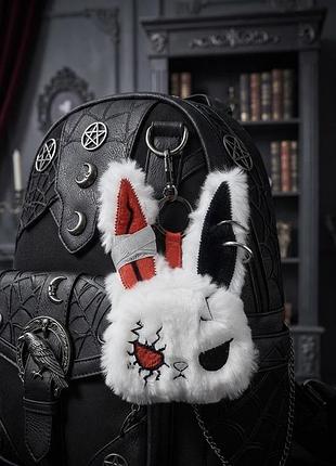 М'який брелок / підвіска у готичному стилі gothic bunny plush