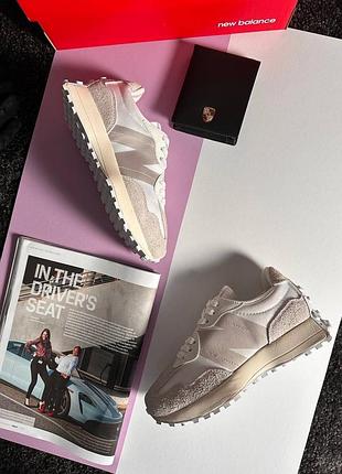 Жіночі кросівки new balance 327 light grey white