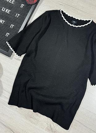Футболка фактурна з контрастною окантовкою river island