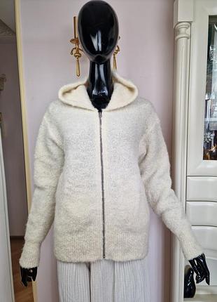 Роскошный японский кардиган c.t.plage из 100% альпаки (boucle)