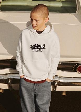 Худі з вишитим написом zara 4797 (3854/702/712)