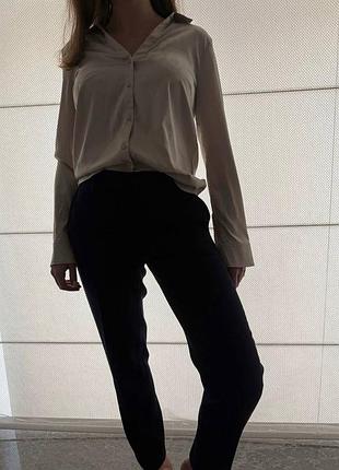 Шёлковая рубашка и брюки, vince и h&m, размер s, идеальное состояние