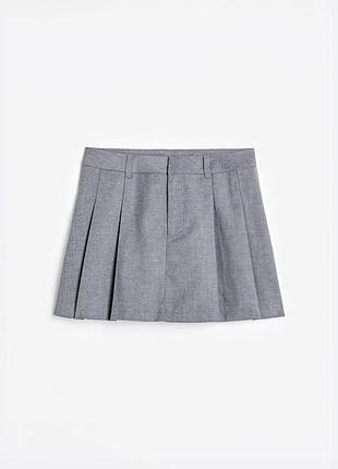 Divided h&m стильна спідничка міні зі складками