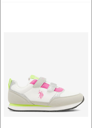Детские кроссовки для девочки us polo assn nobik012 серые
