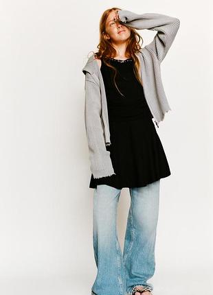 Вязаный кардиган на молнии zara 4798, 4799 (2580/602/809)