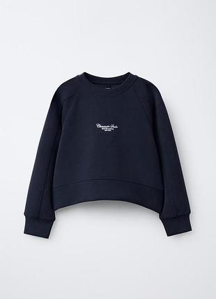 Світшот із рельєфним написом zara 4800, 4687 (8054/661/400)