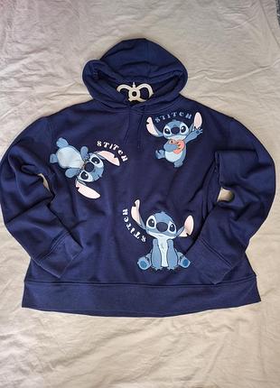 Жіноче утерлене худі стіч stitch disney