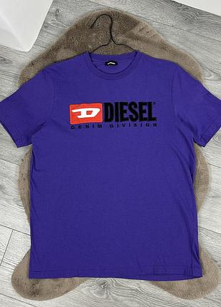 Оригінальна унісекс бавовняна футболка diesel