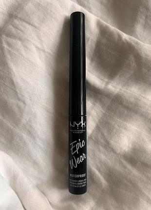 Nyx professional makeup epic wear liquid liner, рідка підводка для очей з матуючим ефектом