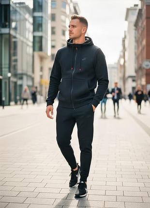 Чоловічий спортивний костюм "red" чорний