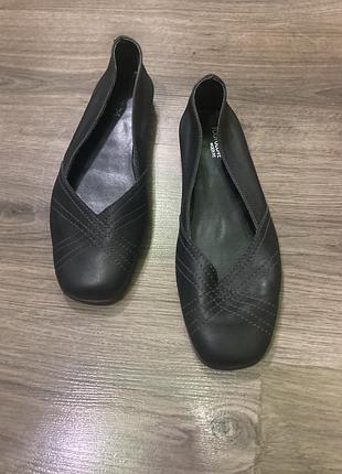 Комфортні 🦋шкіряні мякусенькі балетки анатомічні р 37/24 см footglove