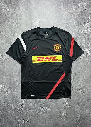 Vintage винтажная футбольная футболка manchester united dhl манчестер юнайтед big logo size l размер л