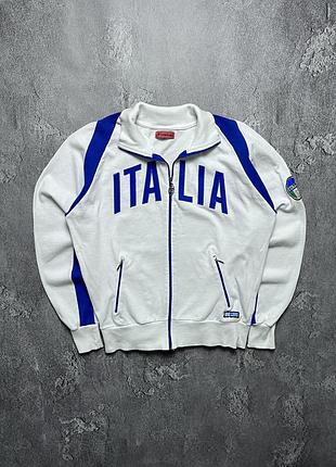 Vintage винтажное зип худи italia италия big logo size m размер м