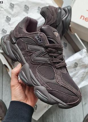 Стильные кроссовки new balance 9060 chocolate brown