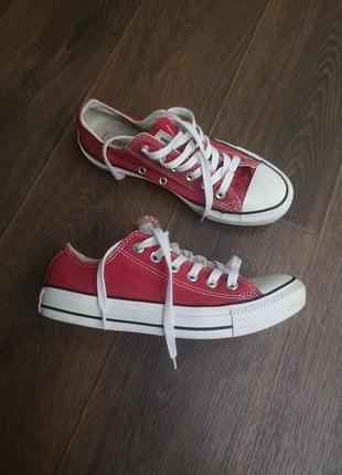 Красные кеды конверс 37,5 р. 24,0 см convers all star