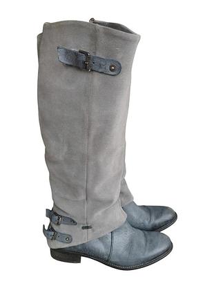 Замшевые высокие сапоги via vai в стиле a.s.98 / boho