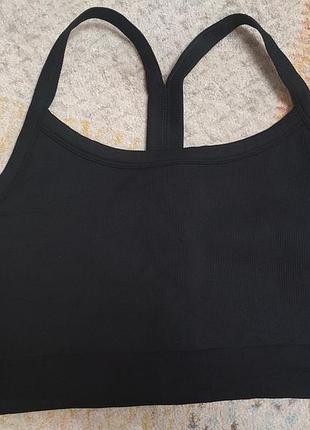 Спортивний топ в рубчик h&m