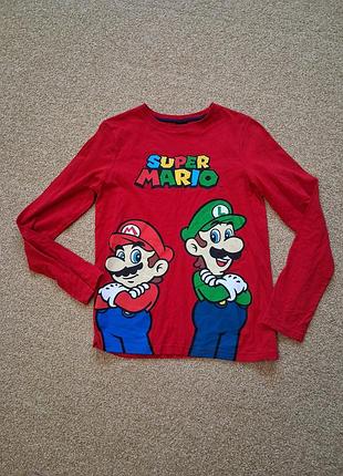 Футболка, реглан super mario на 12-13 лет, коттон