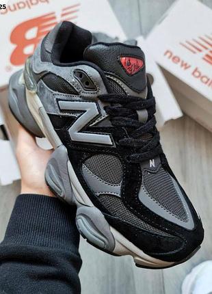 Стильные кроссовки new balance 9060 black gray
