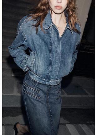 Джинсова куртка zara