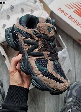 Стильные кроссовки new balance 9060 brown