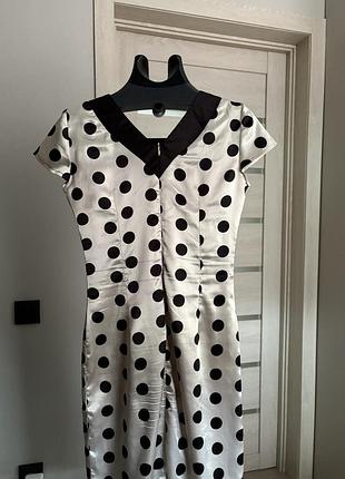 Сукня -міді у горох 2