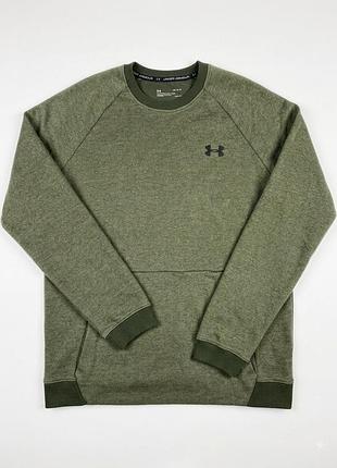 Оливковий чоловічий світшот under armour (розмір l, з кишенєю)