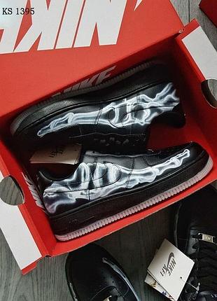 Стильні кросівки nike air force 1 low skeleton black