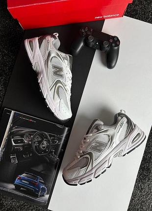 Чоловічі кросівки new balance 530 premium white grey