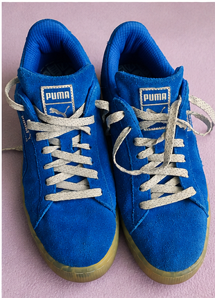 Puma suede v2 city toronto 2016 — blue/silver, eu 42.5