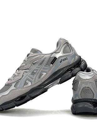 Женские кроссовки asics gel-nyc w23x light grey metallic
