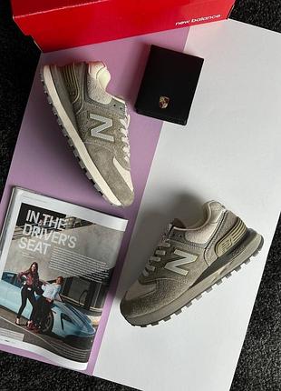 Жіночі кросівки new balance x stone island olive white