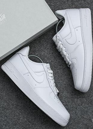 Стильні кросівки nike air force 1 low white