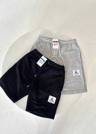 Спортивні шорти nike з великим лого / чорні та сірі меланж / нові з бірками
