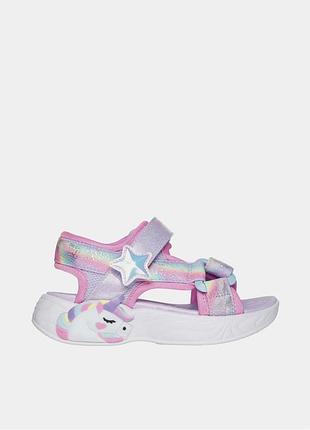 Светящиеся босоножки сандали skechers