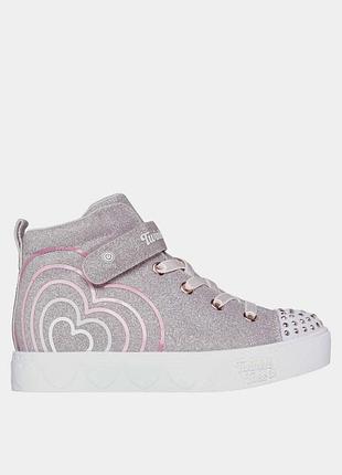 Светящиеся ботинки високі кеди черевики skechers
