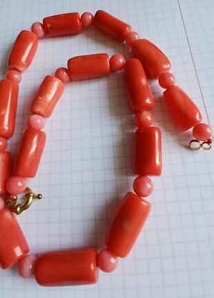 Ожерелье женское из коралла, оригинал.