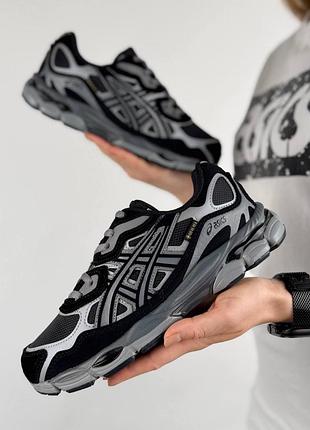 Женские кроссовки asics gel-nyc w23x black metallic