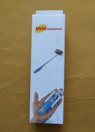 Мини-монопод для селфи с проводным подключением (mini monopod)
