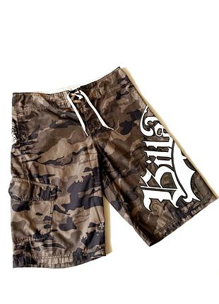 Мужские шорты billabong military camo cargo shorts y2k, vintage