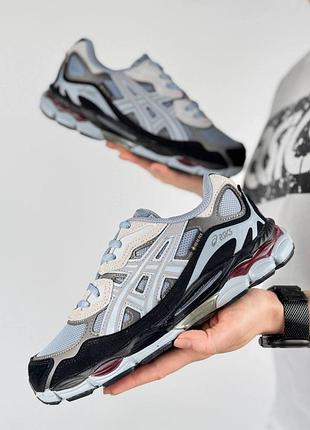 Женские кроссовки asics gel-nyc w23x dusty blue black