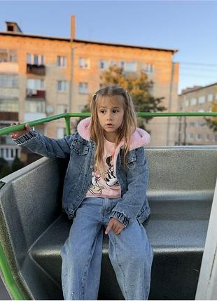✅ стильна тепла джинсова куртка