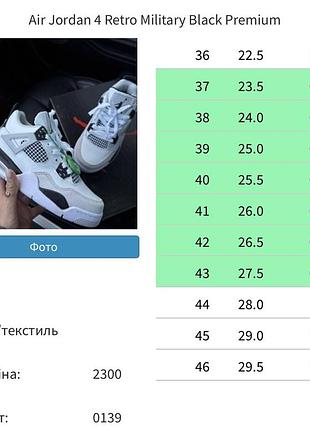 Air jordan 4 retro military black premium