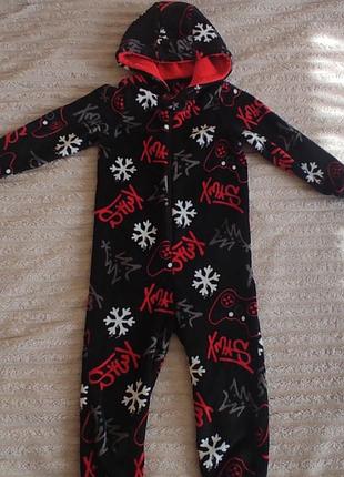 Флисовый комбинезон-кигуруми matalan