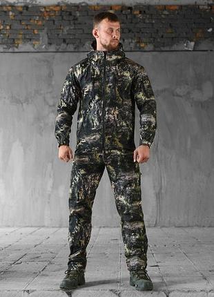 Тактичний маскувальний костюм софтшел softshell permanent