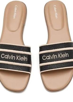 Шлепанцы calvin klein - на 39, 40 - на узкую ножку
