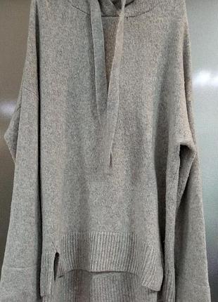 Подовжене вязане худі h&m