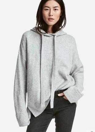 Подовжене вязане худі h&m