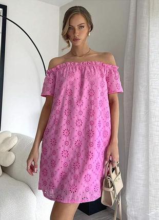 🥰 міні сукня з відкритими плечима shein s